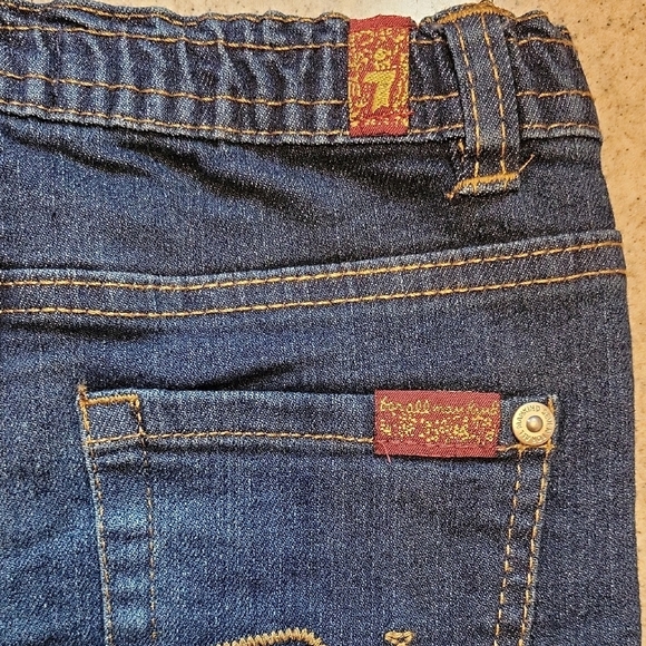 7 For All Mankind Indigo Denim Shorts Size 24 Months - Picture 10 of 10